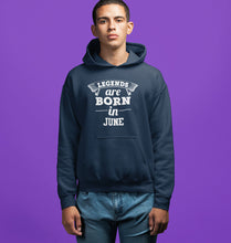Load image into Gallery viewer, Legends are Born in Jun Men Hoodies-KidsFashionVilla