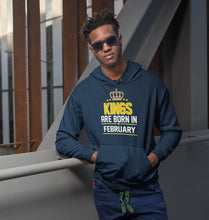 Load image into Gallery viewer, Kings Are Born In February Men Hoodies-KidsFashionVilla