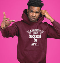 Load image into Gallery viewer, Legends are Born in April Men Hoodies-KidsFashionVilla