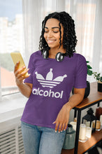 Load image into Gallery viewer, Alcohol Women Half Sleeves T-shirt- FunkyTeesClub - Funky Tees Club