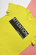 Load image into Gallery viewer, Attention I Am Here Prachi Desai Celebrity T-shirt- KidsFashionVilla