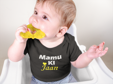 Load image into Gallery viewer, Mamu Ki Jaan Black Rompers for Baby Boy - KidsFashionVilla