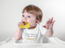Load image into Gallery viewer, Don't Worry I'll Wake You Up For Suhoor Eid Rompers for Baby Girl- KidsFashionVilla