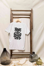 Load image into Gallery viewer, Have A Good Day Typography Back Print Mens Half Sleeves T-shirt- KidsFashionVilla