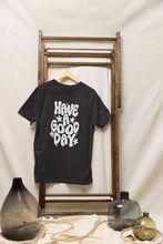 Load image into Gallery viewer, Have A Good Day Typography Back Print Mens Half Sleeves T-shirt- KidsFashionVilla