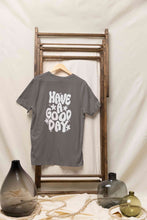 Load image into Gallery viewer, Have A Good Day Typography Back Print Mens Half Sleeves T-shirt- KidsFashionVilla
