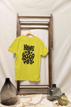 Load image into Gallery viewer, Have A Good Day Typography Back Print Mens Half Sleeves T-shirt- KidsFashionVilla