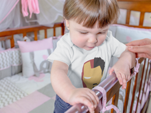 Load image into Gallery viewer, Iron Man Web Series Rompers for Baby Girl- KidsFashionVilla
