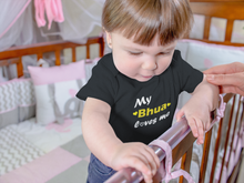 Load image into Gallery viewer, My Buva Loves Me Black Rompers for Baby Girl - KidsFashionVilla