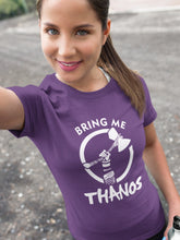 Load image into Gallery viewer, Bring Me Thanos Women Half Sleeves T-shirt- FunkyTeesClub - Funky Tees Club