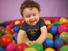 Load image into Gallery viewer, I Love My Bua Black Rompers for Baby Boy - KidsFashionVilla