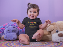 Load image into Gallery viewer, I Love My Bua Black Rompers for Baby Girl - KidsFashionVilla