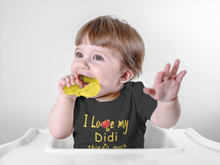 Load image into Gallery viewer, I Love My Didi Black Rompers for Baby Girl - KidsFashionVilla
