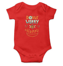 Load image into Gallery viewer, Donut Worry Be Happy Rompers for Baby Girl- FunkyTradition FunkyTradition