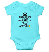 Load image into Gallery viewer, Ek Toh Hum Sindhi Rompers for Baby Girl- FunkyTradition FunkyTradition