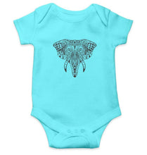 Load image into Gallery viewer, Elephant Abstract Rompers for Baby Boy- FunkyTradition FunkyTradition