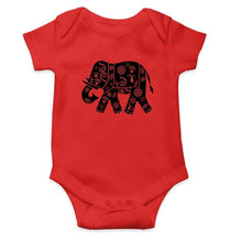 Load image into Gallery viewer, Elephant Abstract Rompers for Baby Girl- FunkyTradition FunkyTradition