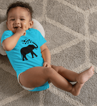 Load image into Gallery viewer, Elephant Hearts Abstract Rompers for Baby Boy- FunkyTradition FunkyTradition