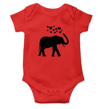 Load image into Gallery viewer, Elephants Hearts Abstract Rompers for Baby Girl- FunkyTradition FunkyTradition