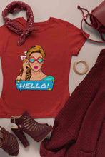 Load image into Gallery viewer, Pop Art Surprised Women Half Sleeves T-shirt- KidsFashionVilla