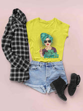 Load image into Gallery viewer, Pop Art Mind Your Own Business Women Half Sleeves T-shirt- KidsFashionVilla