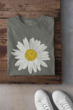 Load image into Gallery viewer, Cute Daisy Minimal Nature Cute Flower Graphic Women Half Sleeves T-shirt- KidsFashionVilla