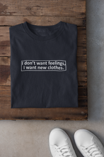 Load image into Gallery viewer, I Want New Clothes Mens Half Sleeves T-shirt- KidsFashionVilla