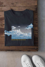 Load image into Gallery viewer, Cloud And Slogan Print Women Half Sleeves T-shirt- KidsFashionVilla