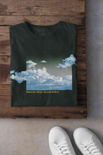 Load image into Gallery viewer, Cloud And Slogan Print Women Half Sleeves T-shirt- KidsFashionVilla