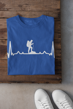 Load image into Gallery viewer, Hiking Heartbeat Women Half Sleeves T-shirt- KidsFashionVilla
