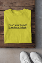 Load image into Gallery viewer, I Want New Clothes Mens Half Sleeves T-shirt- KidsFashionVilla