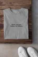 Load image into Gallery viewer, Books Not Guns Minimal Women Half Sleeves T-shirt- KidsFashionVilla