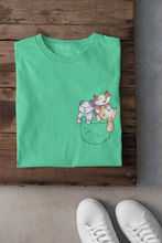 Load image into Gallery viewer, Cute Kitty Women Half Sleeves T-shirt- KidsFashionVilla