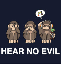 Load image into Gallery viewer, Hear no evil Hoodie Full sleeves-Funky Hoodies