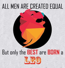 Load image into Gallery viewer, FunkyTradition All Men Created Equal But Best Are Born in Leo Grey Hoodies Clothing FunkyTradition