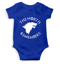 Load image into Gallery viewer, GOT Game Of Thrones North Remembers Rompers for Baby Boy- FunkyTradition FunkyTradition