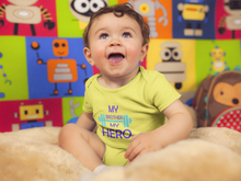 Load image into Gallery viewer, My Brother My Hero Rompers for Baby Boy- KidsFashionVilla