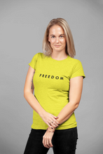 Load image into Gallery viewer, Freedom Women Half Sleeves T-shirt- KidsFashionVilla