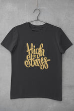 Load image into Gallery viewer, High On Stress Typography Mens Half Sleeves T-shirt- FunkyTeesClub - Funky Tees Club