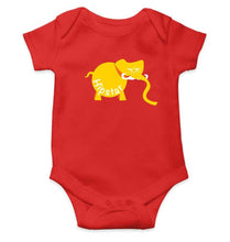 Load image into Gallery viewer, Hipster Elephant Abstract Rompers for Baby Girl- FunkyTradition FunkyTradition