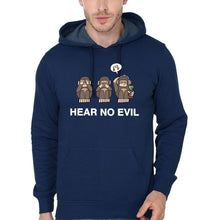 Load image into Gallery viewer, Hear no evil Hoodie Full sleeves-Funky Hoodies