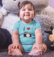 Load image into Gallery viewer, I Love Camera Rompers for Baby Girl- FunkyTradition FunkyTradition