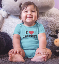 Load image into Gallery viewer, I Love Cricket Rompers for Baby Girl- FunkyTradition FunkyTradition