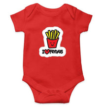 Load image into Gallery viewer, I Love Fry Days aka Fridays Rompers for Baby Girl- FunkyTradition FunkyTradition