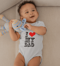 Load image into Gallery viewer, I Love My Dad Rompers for Baby Boy- FunkyTradition FunkyTradition