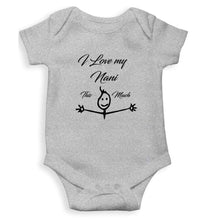 Load image into Gallery viewer, I Love my Nani Baby & Kids Grey T shirt Rompers for Baby Boy- FunkyTradition FunkyTradition