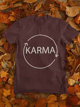 Load image into Gallery viewer, Karma Typography Mens Half Sleeves T-shirt- FunkyTeesClub - Funky Tees Club