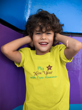 Load image into Gallery viewer, First New Year With Mamma Papa Half Sleeves T-Shirt for Boy-KidsFashionVilla