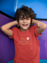 Load image into Gallery viewer, First New Year With Mamma Papa Half Sleeves T-Shirt for Boy-KidsFashionVilla