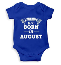 Load image into Gallery viewer, Legends are Born in August Rompers for Baby Girl- FunkyTradition FunkyTradition